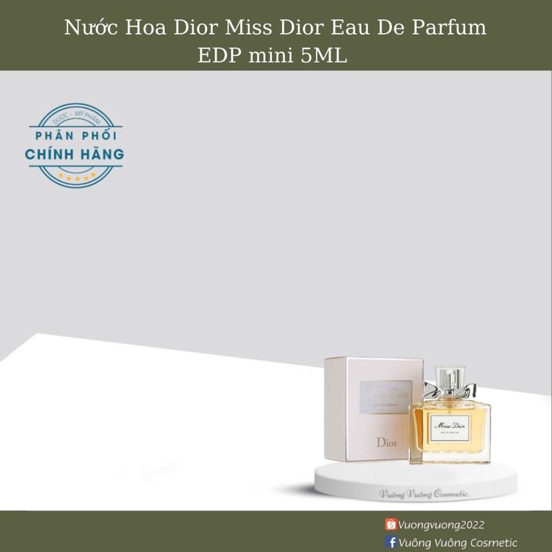 Nước Hoa Dior Miss Dior Eau De Parfum EDP mini 5ML