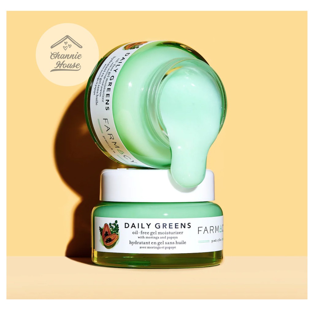 Farmacy 🌸 Kem dưỡng ẩm Farmacy Daily Greens Oil-Free Gel Moisturizer with Moringa and Papaya