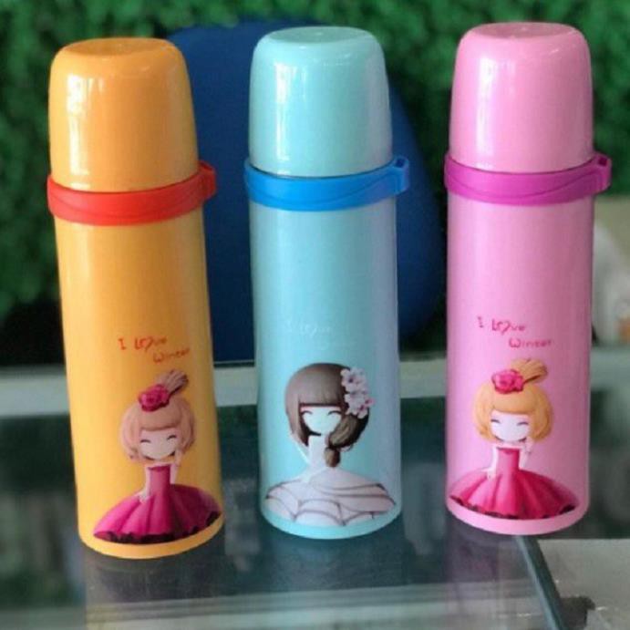 Bình Nước Giữ Nhiệt 2 Lớp Inox 500ml Tiện Dụng