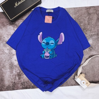 Áo Phông Hot STITCH TRÀ SỮA Áo Thun Local Brand Unisex Nam Nữ Form Rộng Tay Lỡ Cotton Vải Mát shop.lucas