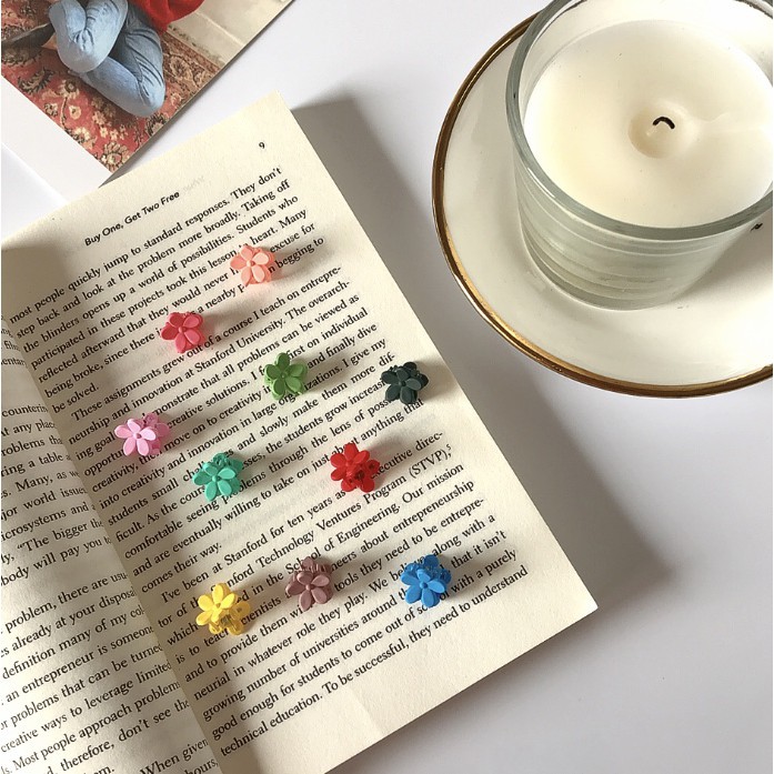 Kẹp tóc hình bông hoa nhỏ phong cách Hàn Quốc B147