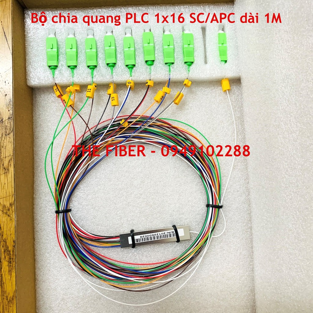 Bộ chia quang PLC 1x16 SC/APC dài 1M