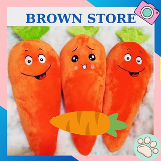 Gấu Bông Cà Rốt Nhồi Bông Size To Cao Cấp  Dễ Thương Size To|BrownStore