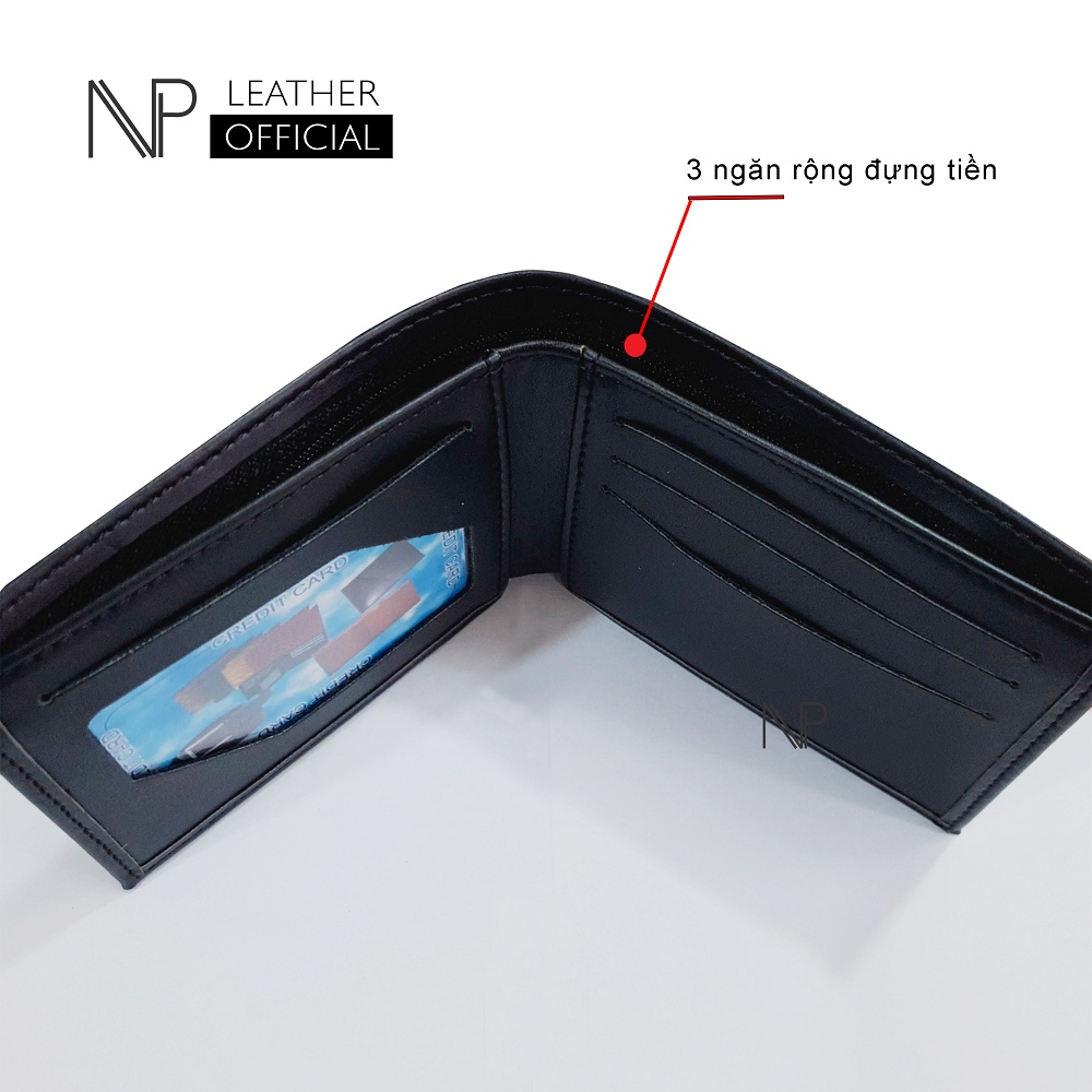 Ví Da Nam PU Cao Cấp Nhiều Ngăn Tiện Dụng Đừng Tiền Và Thẻ - Xưởng Ví Bóp Da Nam NP Leather