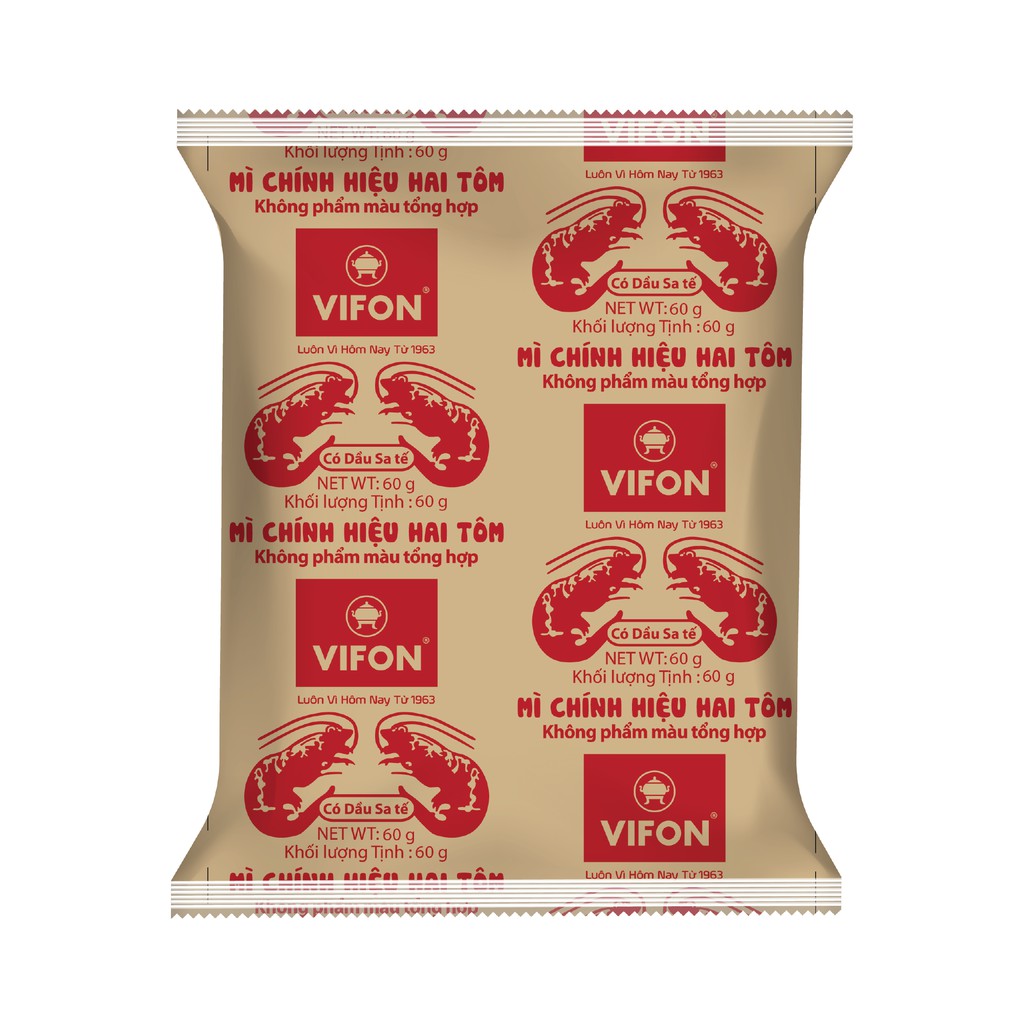Thùng 30 Gói Mì Chính Hiệu Hai Tôm VIFON 60g/Gói | BigBuy360 - bigbuy360.vn