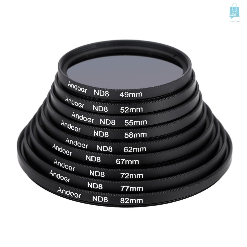 ANDOER Bộ Lọc Kính Filter Nd8 67mm Uv + Cpl + Nd8 Kèm Túi Đựng Cho Pentax Dslr