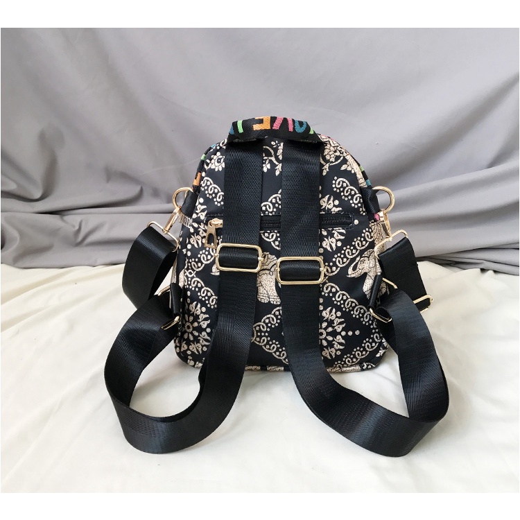 Ba Lô Vải Oxford Nhỏ Đơn Giản Màu Tương Phản Chống Thấm Nước Phong Cách Mới Phổ Biến Cho Nữ