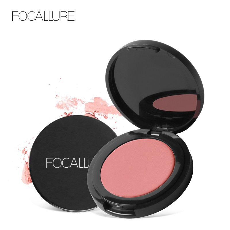 Phấn má hồng FOCALLURE trang điểm tự nhiên 11 màu tùy chọn 3.5g