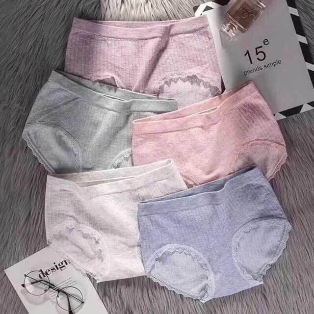 Hàng cao cấp - Set 5 quần lót Muối tiêu kháng khuẩn