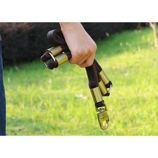 Dây dắt da móc khoá to cho chó đại