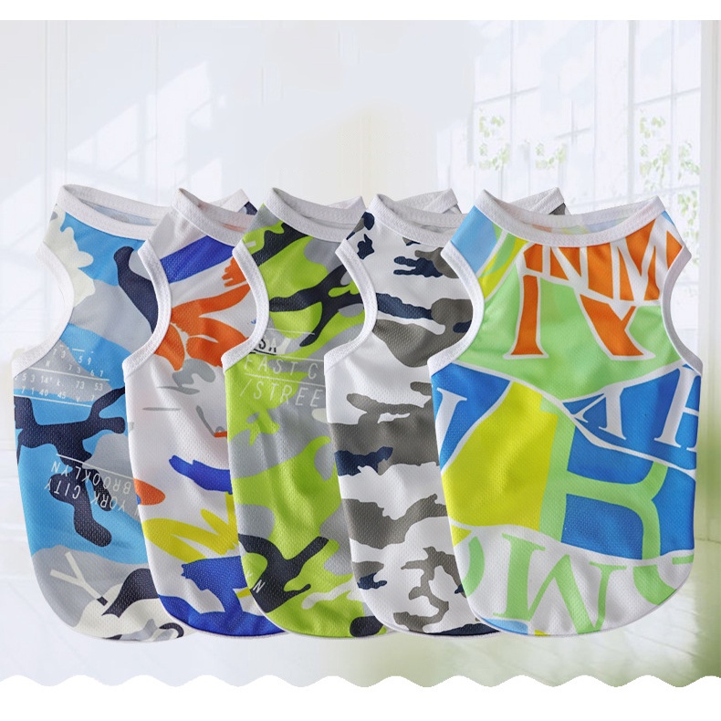 Áo Thun Ba Lỗ Mát Mẻ Nhanh Khô Mùa Hè Cho Thú Cưng