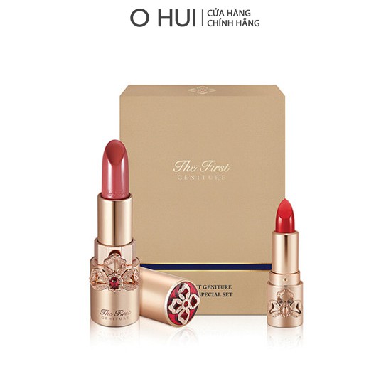 Bộ 2 son lì dưỡng ẩm ngăn lão hóa OHUI The First Geniture Lipstick | BigBuy360 - bigbuy360.vn
