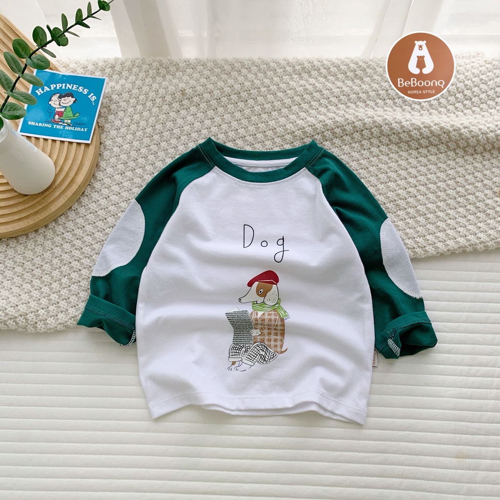 Áo thun cotton MỎNG MẶC MÙA THU bé trai bé gái, chất liệu cotton mỏng dư xịn mềm mại, bảng màu vintage cực sang-PituPi