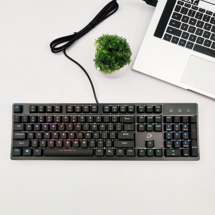Bàn phím cơ Gaming DAREU EK1280 104Key RGB (Blue, Brown, Red D Switch) - Chính hãng BH 2 năm