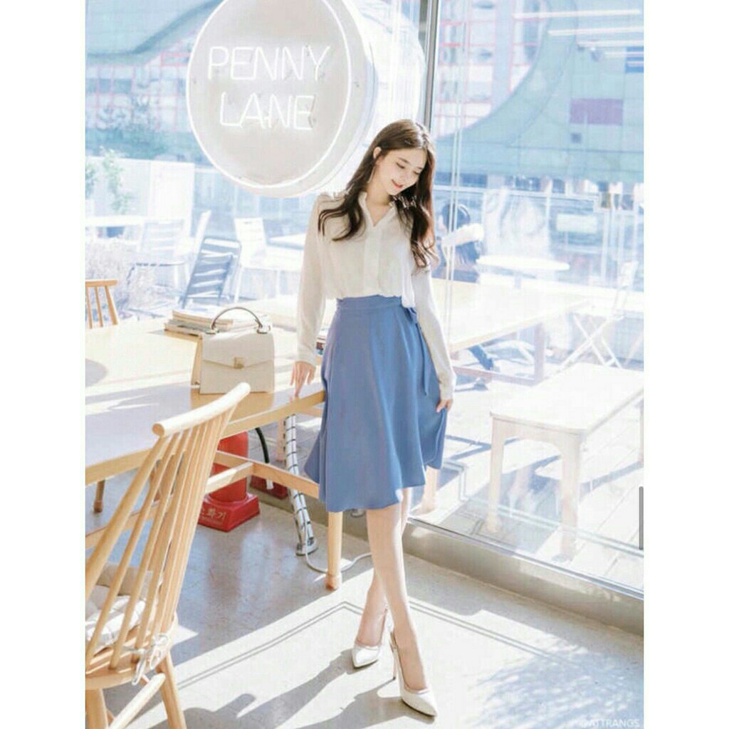 CHÂN VÁY THẮT NƠ CAO CẤP