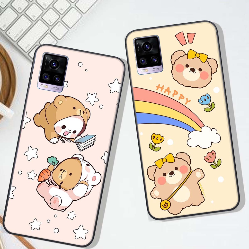 Ốp lưng Vivo V20 in hình Gấu xinh xắn, Bò sữa đáng yêu,  ĐẸP -  RẺ - XINH - ĐỘC ĐÁO
