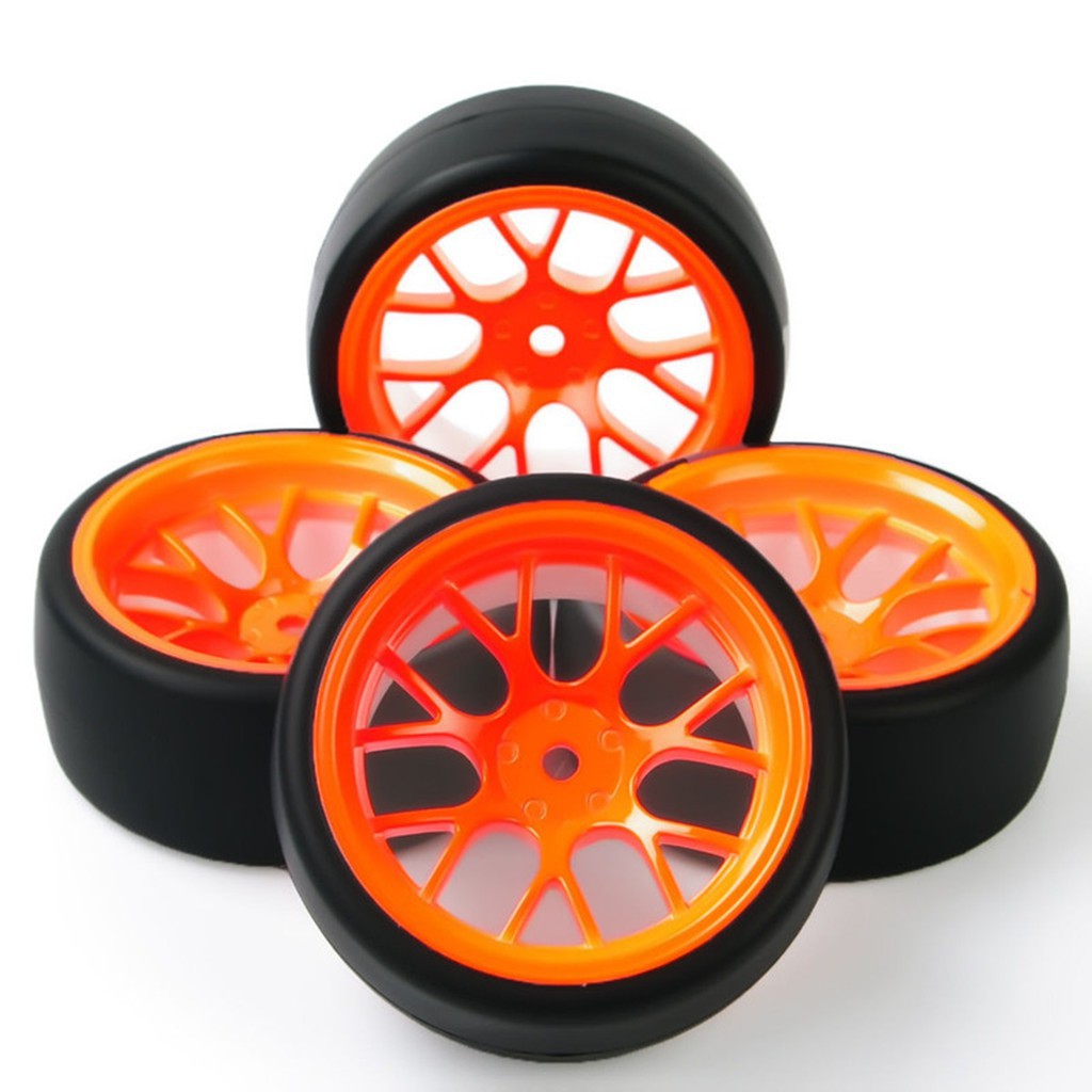 Bộ 4 Bánh Xe Đồ Chơi 12Mm Tỉ Lệ 1 / 10 Cho Hsp Hpi Rc