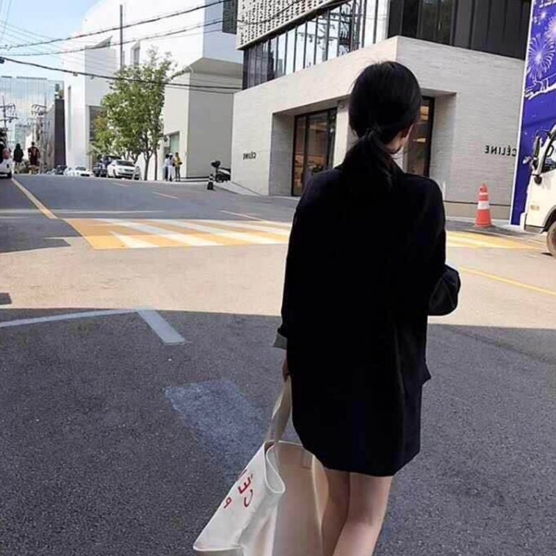 Áo Blazer tay dài màu trơn cho nữ-áo khắc ngoài trẻ trung, cá tính, năng động | BigBuy360 - bigbuy360.vn