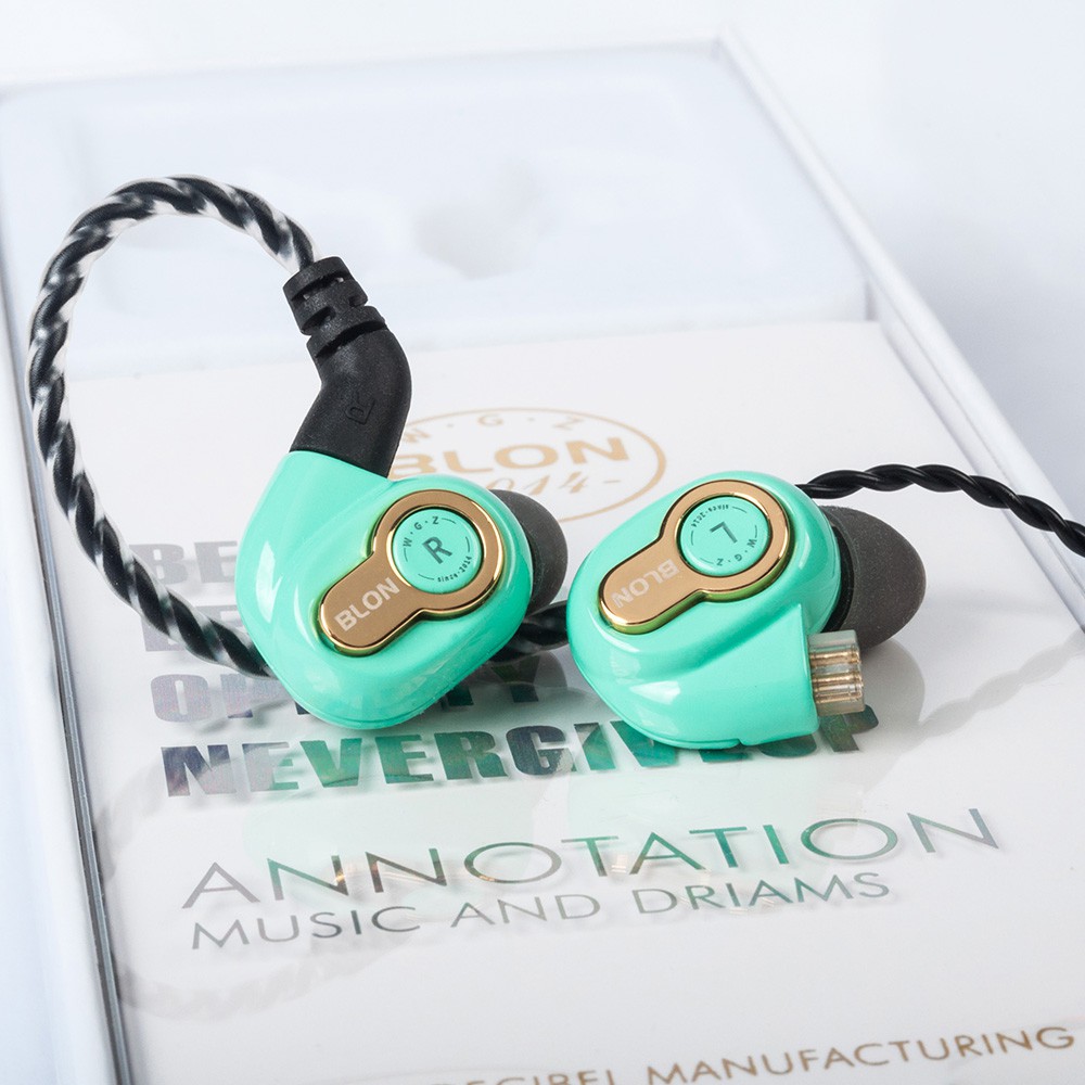 Blon BL-05S BL05S with 3rd generation 10mm Upgraded Carbon Diaphragm High Dynamic HIFI Earphone with 3.5mm Gold Plated L Plug