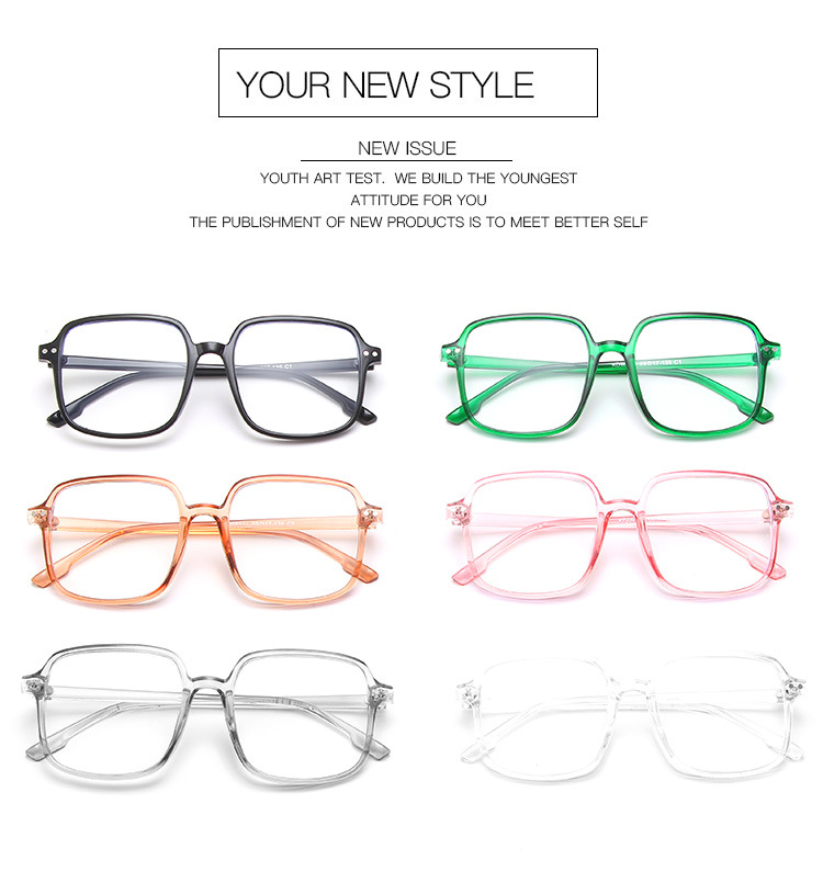 Kính mát gọng vuông chống ánh sáng xanh thời trang phong cách Hàn Quốc 2021 dành cho bé