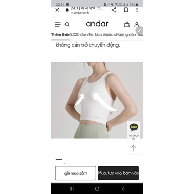 Áo Tập Croptop Kèm Bra Xuất Hàn Xịn