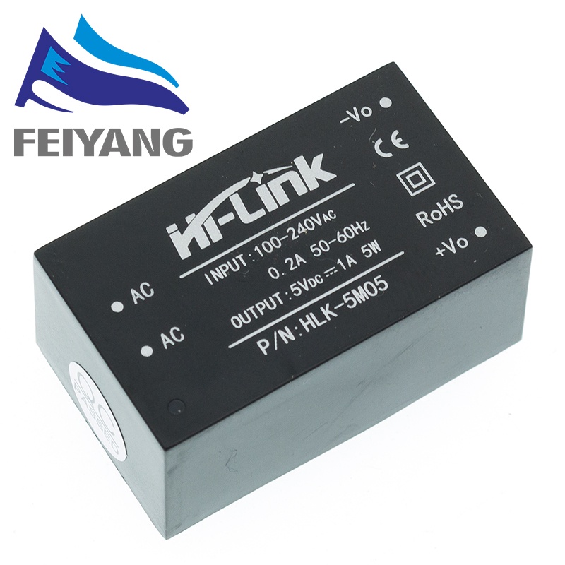 Mô đun chuyển đổi nguồn Mini Hlk-Pm01 Hlk-Pm03 Hlk-Pm12 HLK-5M03 HLK-5M05 HLK-5M12 Ac-Dc 220V sang 5V/3.3V/12V cao cấp