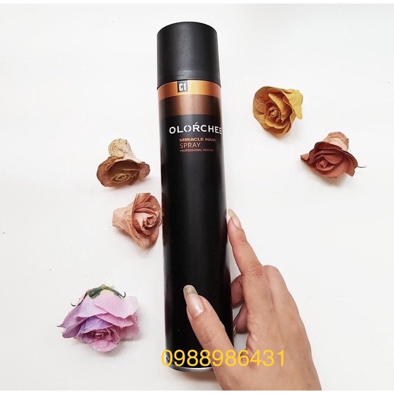 Gôm Keo Xịt Tóc Olorchee Miracle Hair Spray 350ml chính hãng