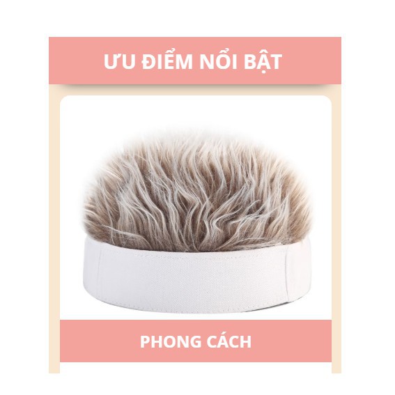 MŨ ĐỘI TÓC GIẢ WIG LANDLORD HAT - HanruiOffical