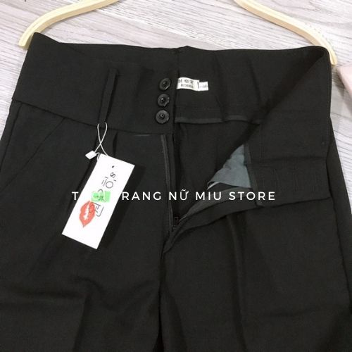 Quần Baggy Cạp Cao 3 Cúc Siêu Đẹp
