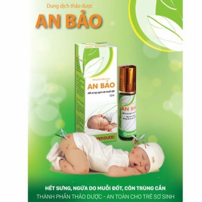 Lăn muỗi thảo dược cho bé