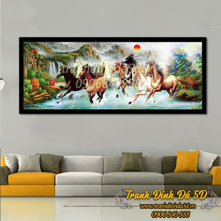 Tranh đính đá ngựa Mã đáo thành công đẹp GIÁ RẺ