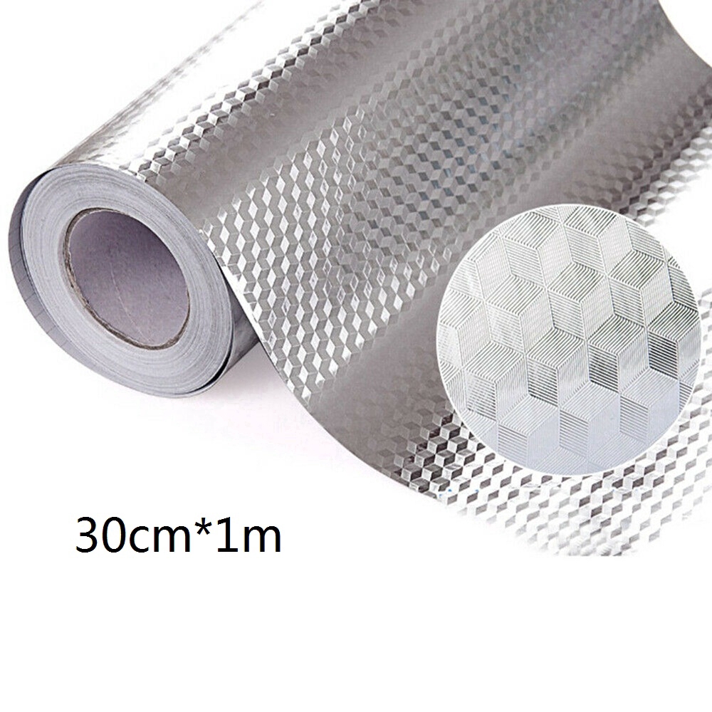 Cuộn Giấy Dán Tường 1m Chống Dầu Và Chịu Nhiệt Cao Dành Cho Nhà Bếp