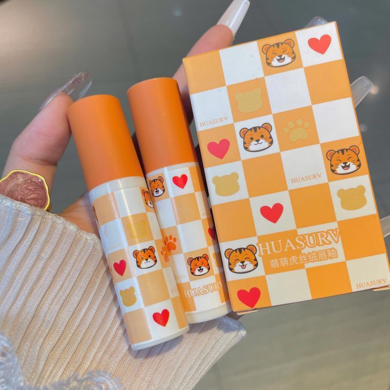 Son Môi HUASURV Chống Thấm Nước Chất Nhung Lì Thiết Kế Dễ Thương