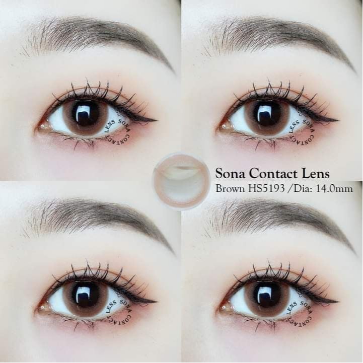 Lens Brown Hàn Có Độ Cận + khay dụng cụ
