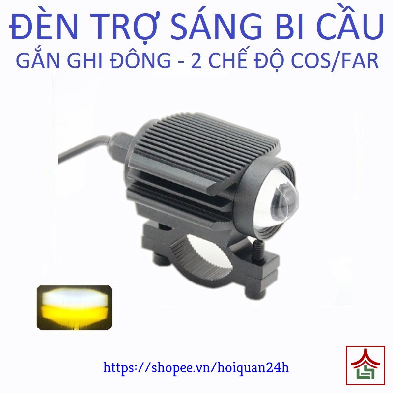 Đèn Led Trợ Sáng Bi Cầu Cos Far Siêu Sáng Gắn Ghi Đông Cho Xe Máy Xe Điện