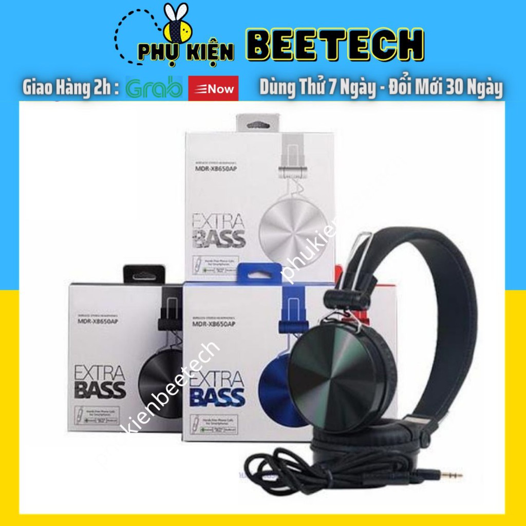 Tai nghe Extra Bass Chụp tai, tai phone có mic cho điện thoại, máy tính, laptop ... - Beetechvietnam