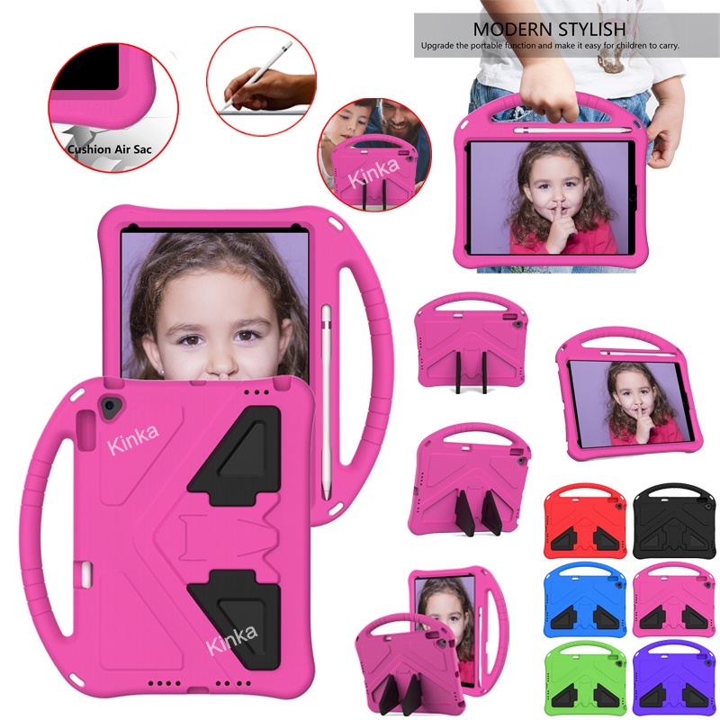 Đế chống sốc EVA an toàn cho trẻ em có khe cắm bút Bảo vệ vỏ máy tính bảng cho for iPad mini1 / 2/3 / 4/5/6 (iPad Air1 / iPad5 / Air2 / iPad6 / iPad pro9.7 iPad mới 2017/2018) iPad pro 10.5 / Air3 (iPad 10.2 2019/2020) air4 10.9 pro11 2018/2020/2021