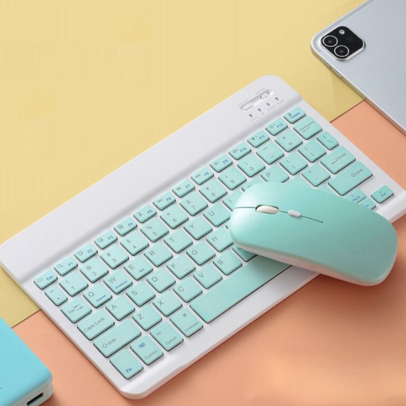 Bộ Bàn Phím Bluetooth 10 Inch/7 Inch Và Chuột Bluetooth,Thích Hợp Cho tablet táo/tablet