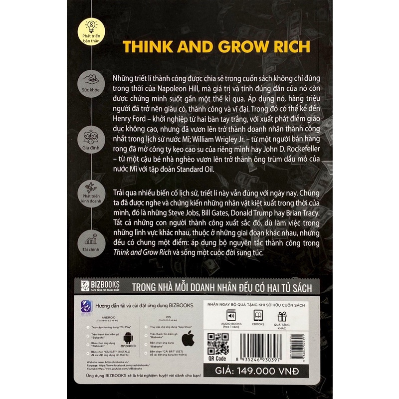 Sách - Think and Grow Rich: 16 Nguyên tắc nghĩ giàu làm giàu trong thế kỉ 21 Mcbooks