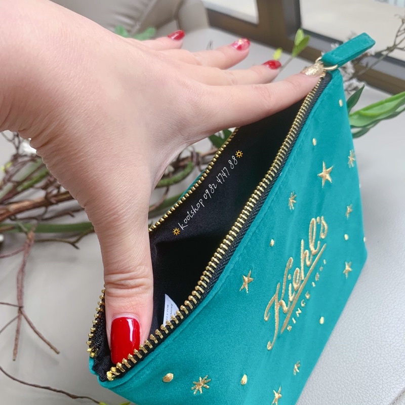 Túi đựng mỹ phẩm nhung K.i.e.h.l’s siêu xinh!