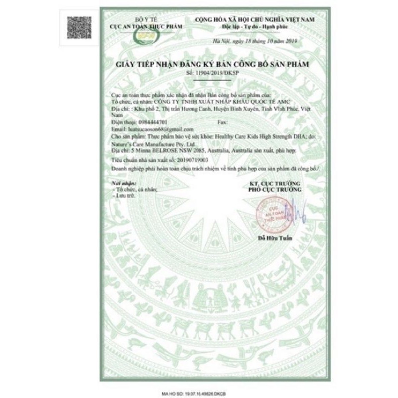 Vitamin Dha heathycare 60v MẪU MỚI