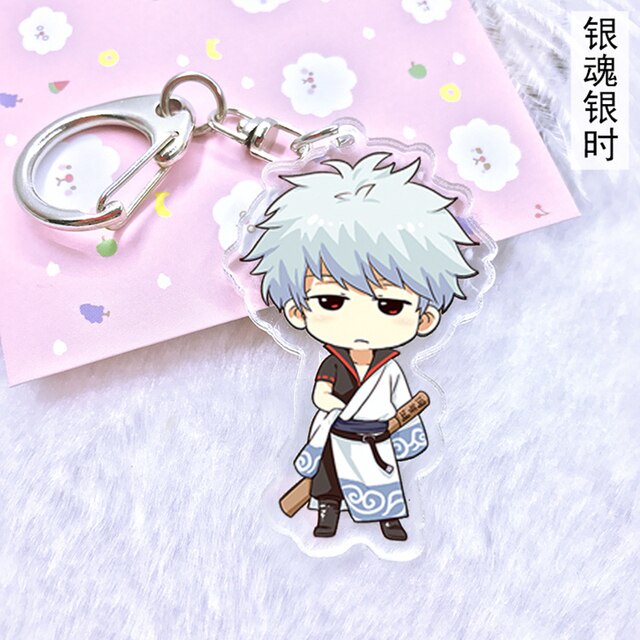 Móc khóa Gintama Chibi quà lưu niệm móc khoá phụ kiện túi xách balo móc khoá bằng arcrylic