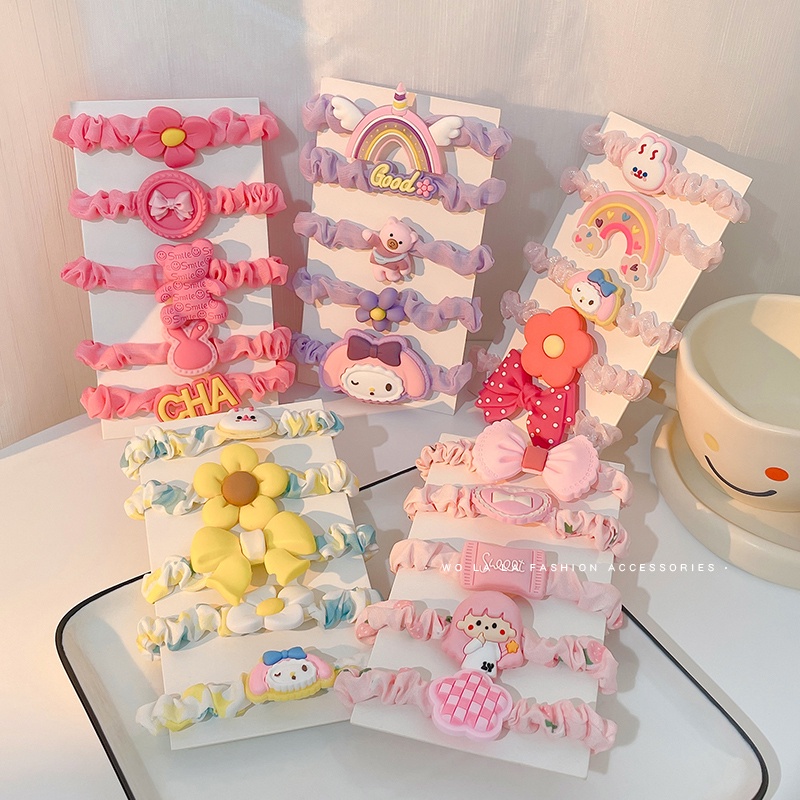 Dây Buộc Tóc Cao Su Dễ Thương Thời Trang Hàn Quốc Không Bị Đau