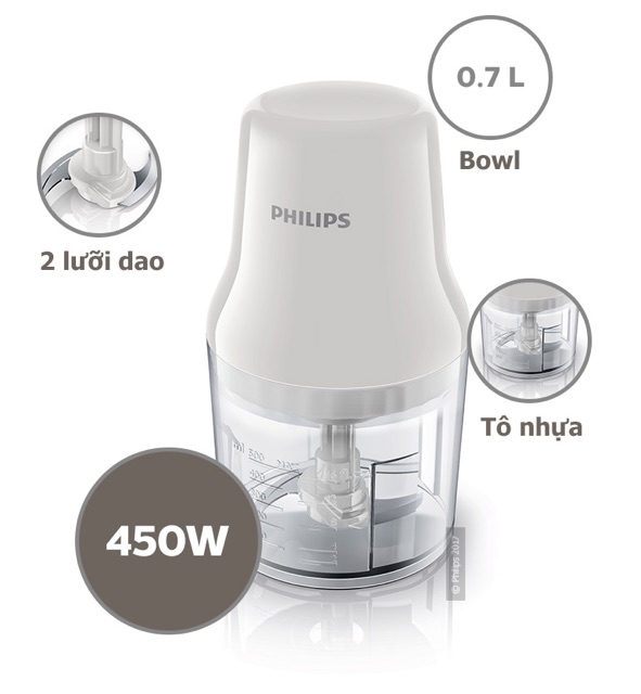 MÁY XAY THỊT PHILIPS HR1393 450W CHÍNH HÃNG