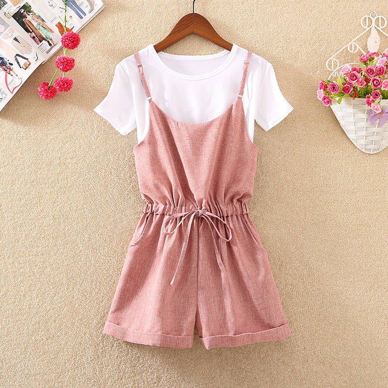 Quần yếm ngắn thiết kế xinh xắn trẻ trung