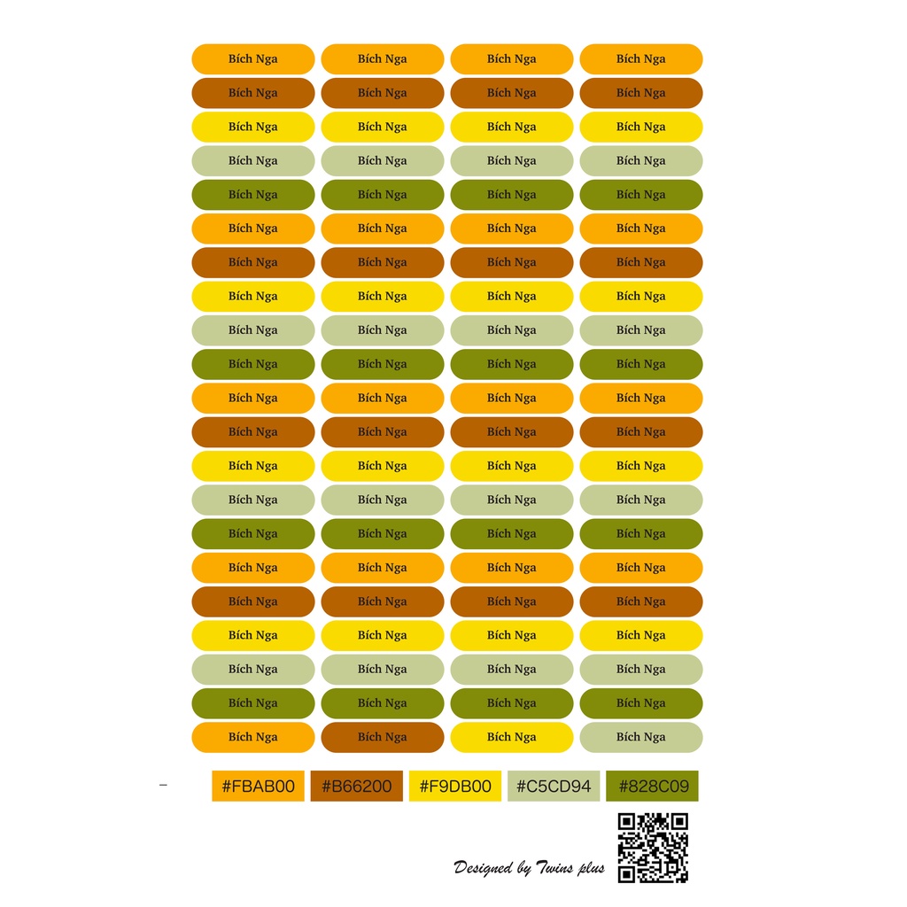 Set 84 tem tên, sticker tên  ngũ sắc dán đồ dùng học tập, mỹ phẩm, đồ dùng cá nhân siêu cute