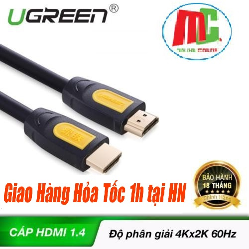Cáp HDMI Dài 10M Ugreen 10170 Hỗ Trợ Full HD, 2k, 4k - Hàng Chính Hãng Bảo Hành 18 Tháng