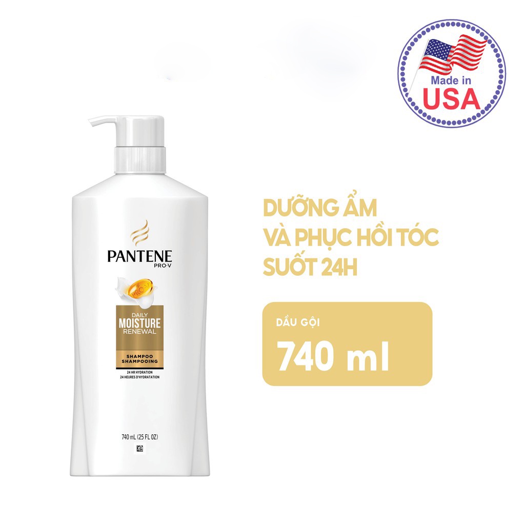 Dầu gội Pantene nhiều mùi hương nhập Mỹ 740ml/ 750ml NPP shoptido