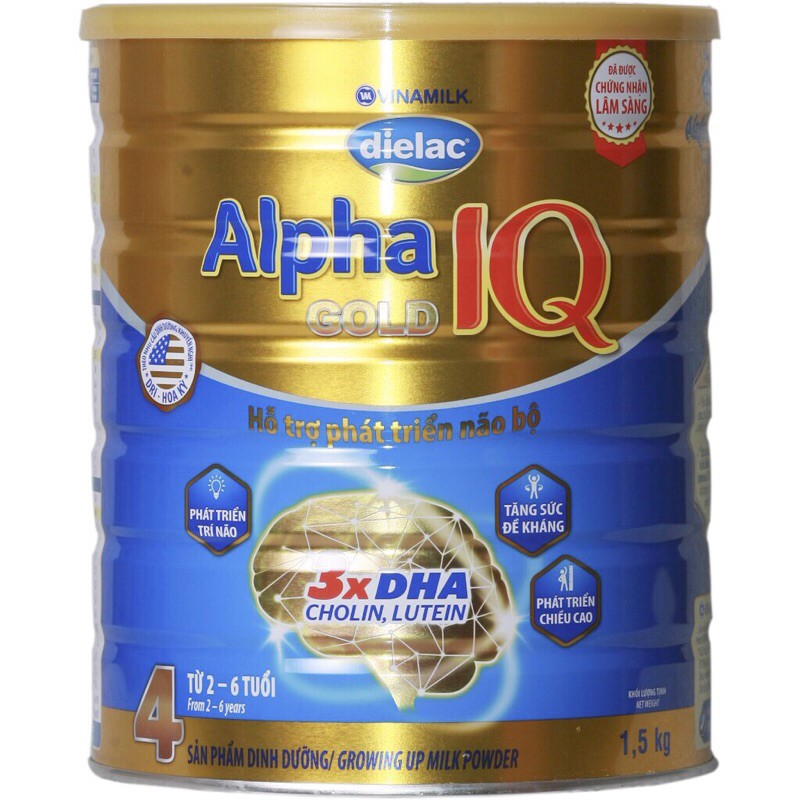 Sữa Dielac Alpha gold IQ số 4 1500g