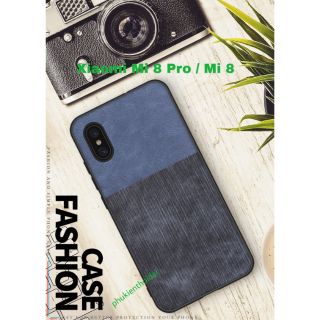 Ốp lưng Xiaomi Mi 8 Pro vân da bò thời trang cao cấp hư
